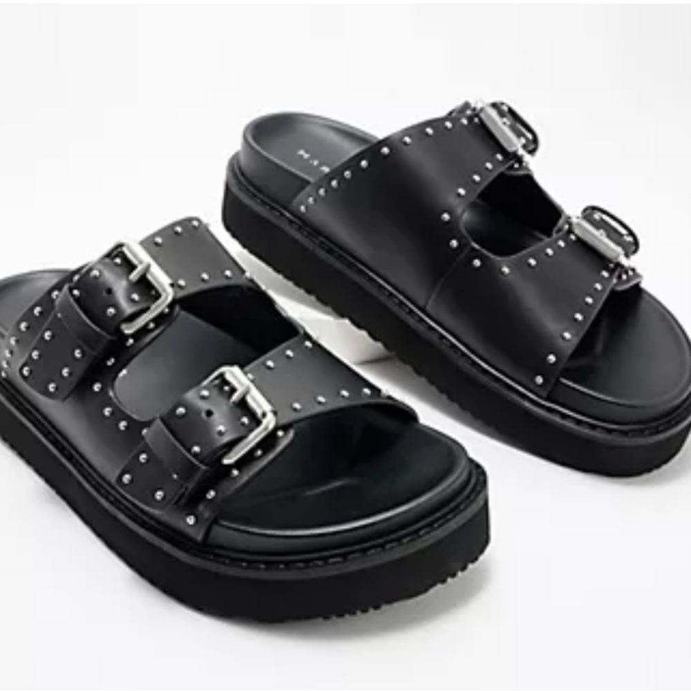 Marc Fisher AGUSTA STUDDED SLIDE SANDAL